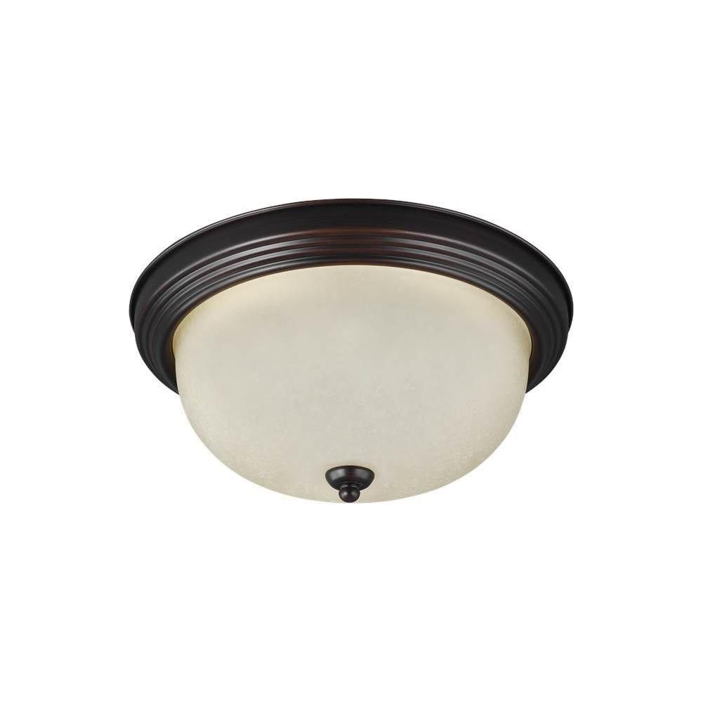 Generation Lighting - Geary One Light Flush Mount (with Bulbs) - Lights Canada