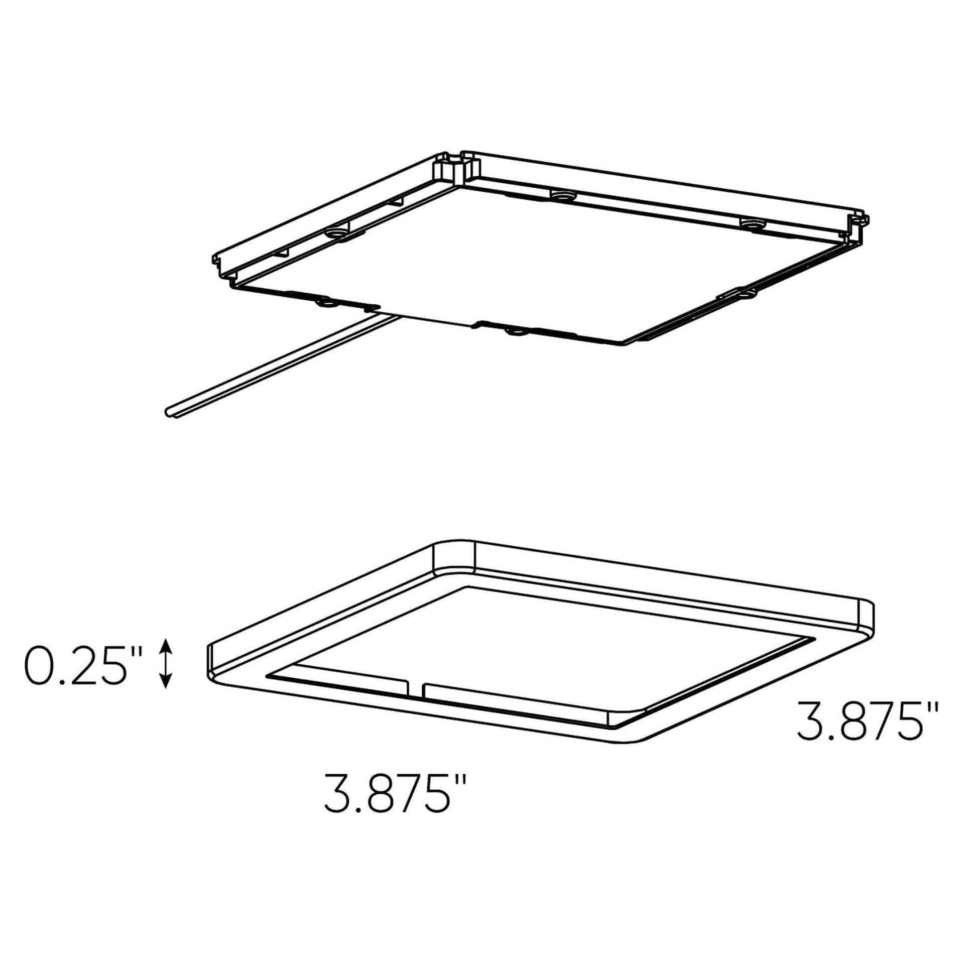 DALS - Kit Of 3 Ultra Slim Square Under Cabinet Puck Lights - Lights Canada