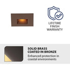 WAC Lighting - LED 12V Horizontal Indoor/Outdoor Step and Wall Light - Lights Canada
