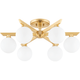 Corbett - Corbett Astra 6 Light Semi Flush - Lights Canada