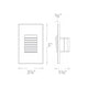 WAC Lighting - LED 12V Vertical Louvered Indoor/Outdoor Step and Wall Light - Lights Canada