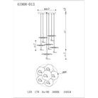 Eurofase - Lagatto 6 Light Chandelier - Lights Canada