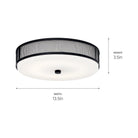 Kichler - Ceiling Space 13.25" LED Flush Mount - Lights Canada