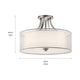 Kichler - Lacey Semi Flush Mount - Lights Canada