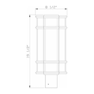 Eurofase - Monte 20" LED Outdoor Post Light - Lights Canada