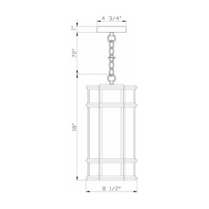 Eurofase - Monte 18" LED Outdoor Pendant - Lights Canada