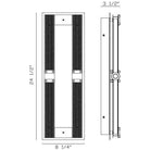 Eurofase - Admiral 25" LED Outdoor Wall Light - Lights Canada