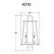 Eurofase - Daulle 20" 4 Light Outdoor Post Light - Lights Canada
