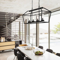 Bastille 4 Light 34" Outdoor Chandelier