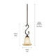 Kichler - Monroe Mini Pendant - Lights Canada