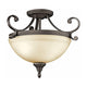Kichler - Kichler Monroe Semi Flush 2 Light LED - Lights Canada