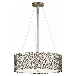 Kichler - Kichler Silver Coral Pendant Flush 3 Light - Lights Canada