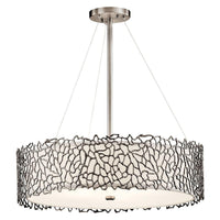 Silver Coral Chandelier