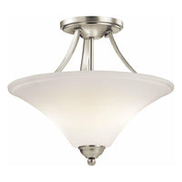 Keiran 2-Light Semi Flush Mount (with LED Bulbs)