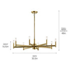 Kichler - Erzo Chandelier - Lights Canada
