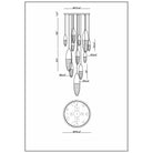 Eurofase - Ecrou 12 Light Chandelier - Lights Canada