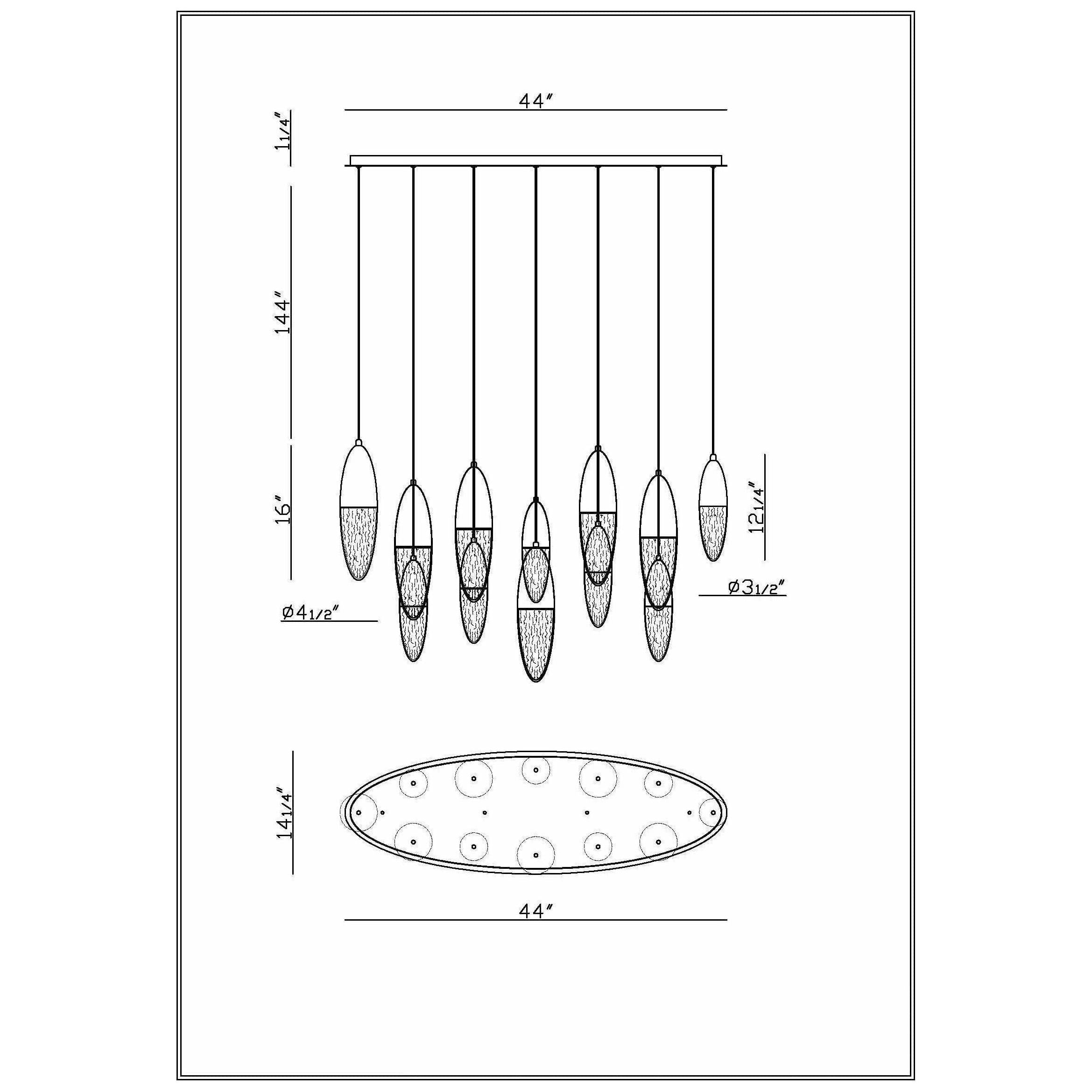 Eurofase - Ecrou 12 Light Chandelier - Lights Canada