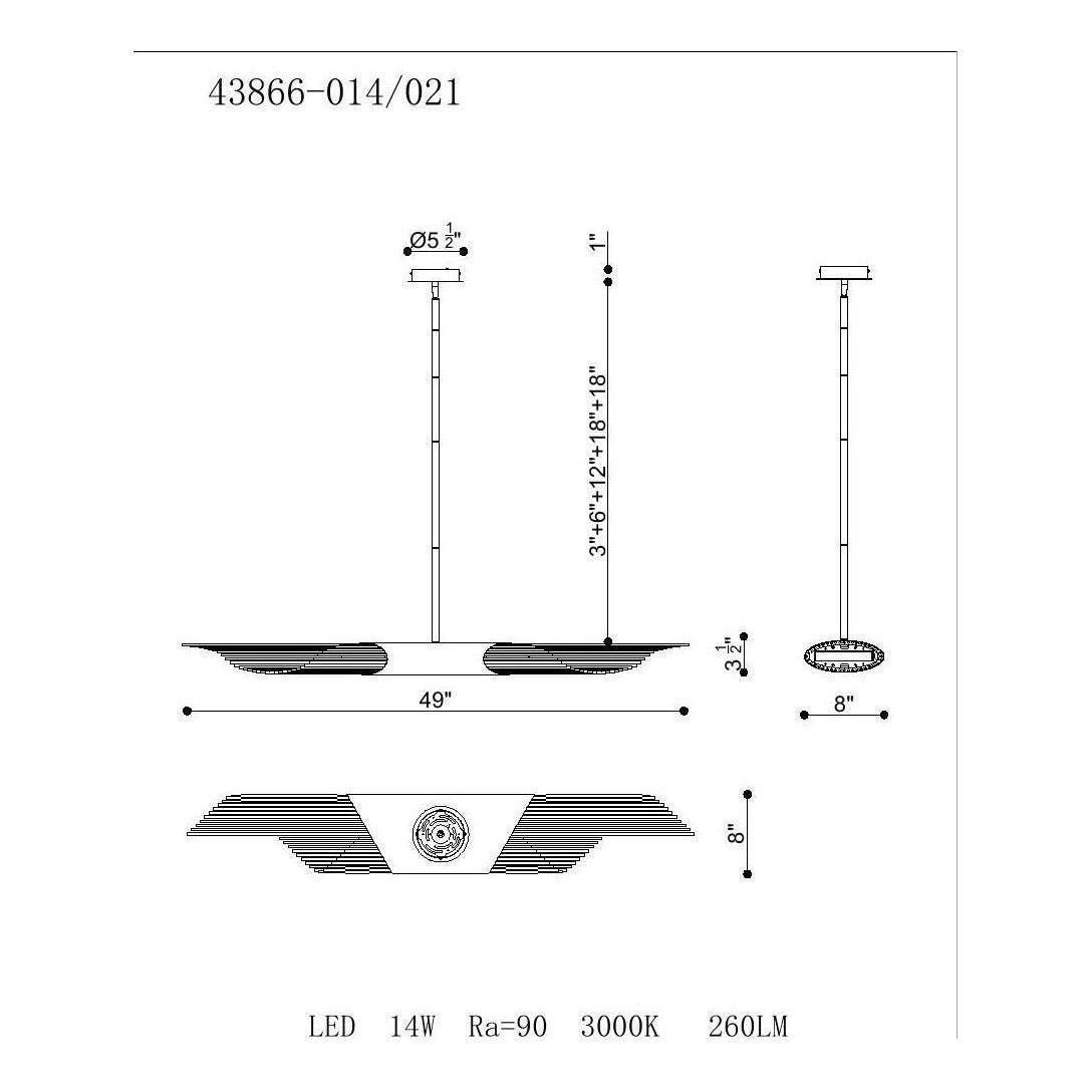 Eurofase - Umura 2 Light Chandelier - Lights Canada