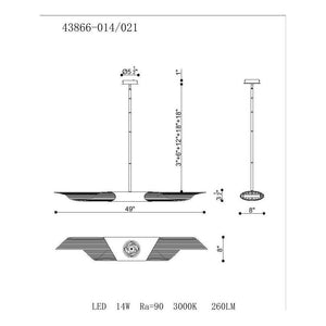 Eurofase - Umura 2 Light Chandelier - Lights Canada