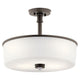 Kichler - Kichler Joelson Semi Flush 3 Light LED - Lights Canada