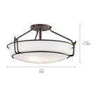 Kichler - Alkire Semi Flush Mount - Lights Canada