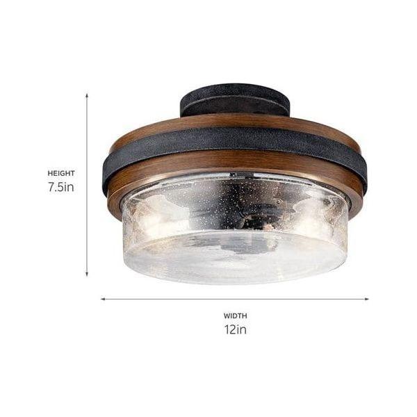 Kichler - Grand Bank Semi Flush Mount - Lights Canada