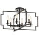 Kichler - Kichler Downtown Deco Chandelier Semi Flush 6Lt - Lights Canada
