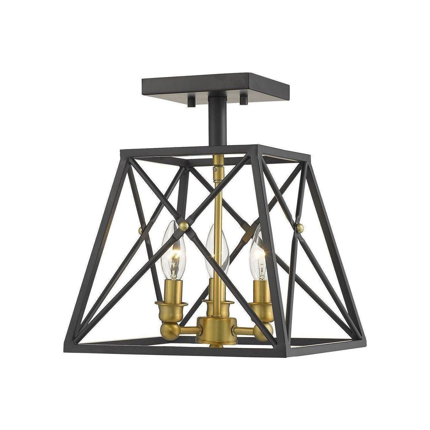 Z-Lite - Trestle Semi Flush Mount - Lights Canada