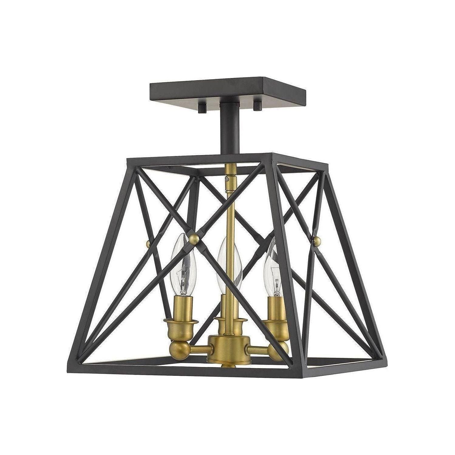 Z-Lite - Trestle Semi Flush Mount - Lights Canada