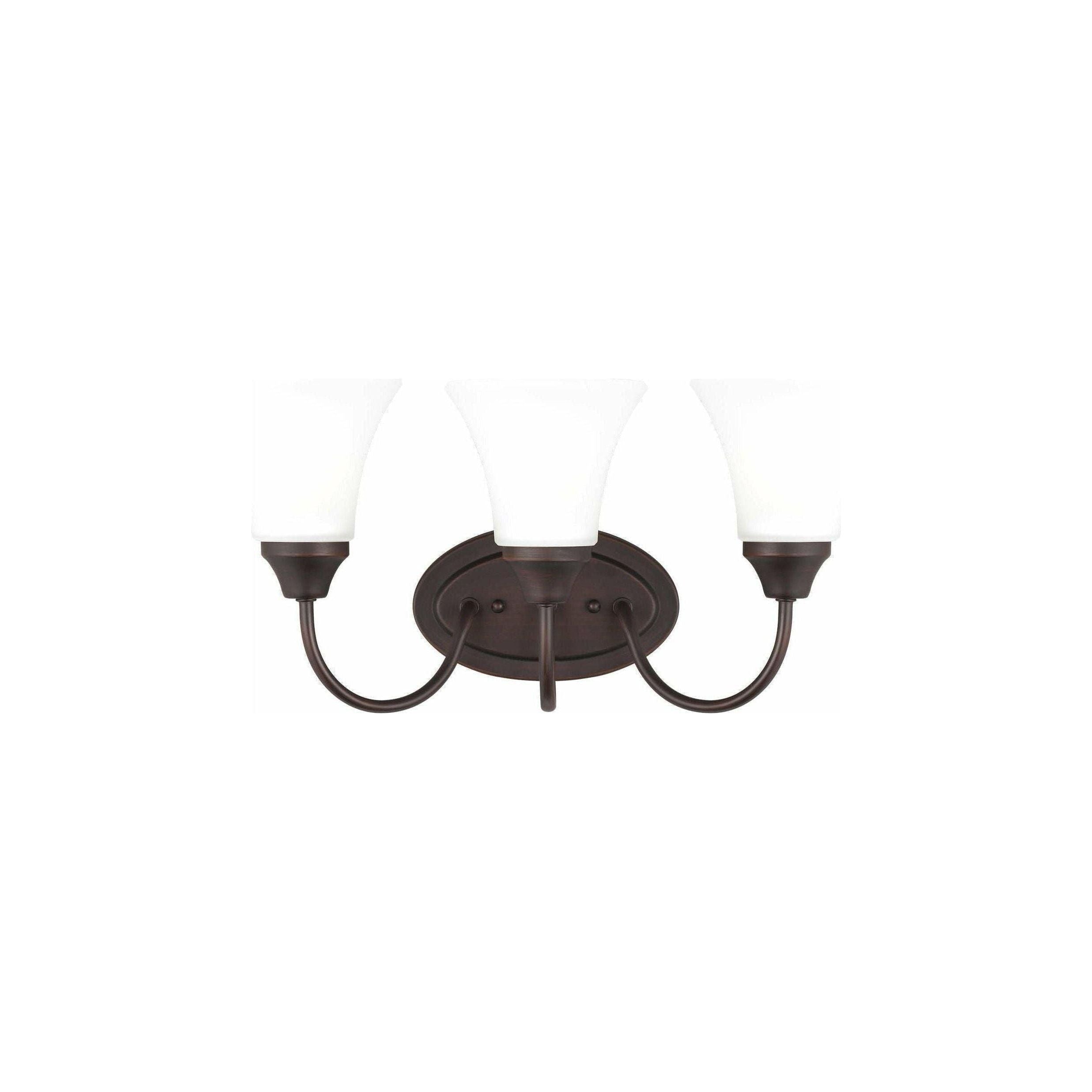 Generation Lighting - Holman 3-Light Vanity Light (with Bulbs) - Lights Canada