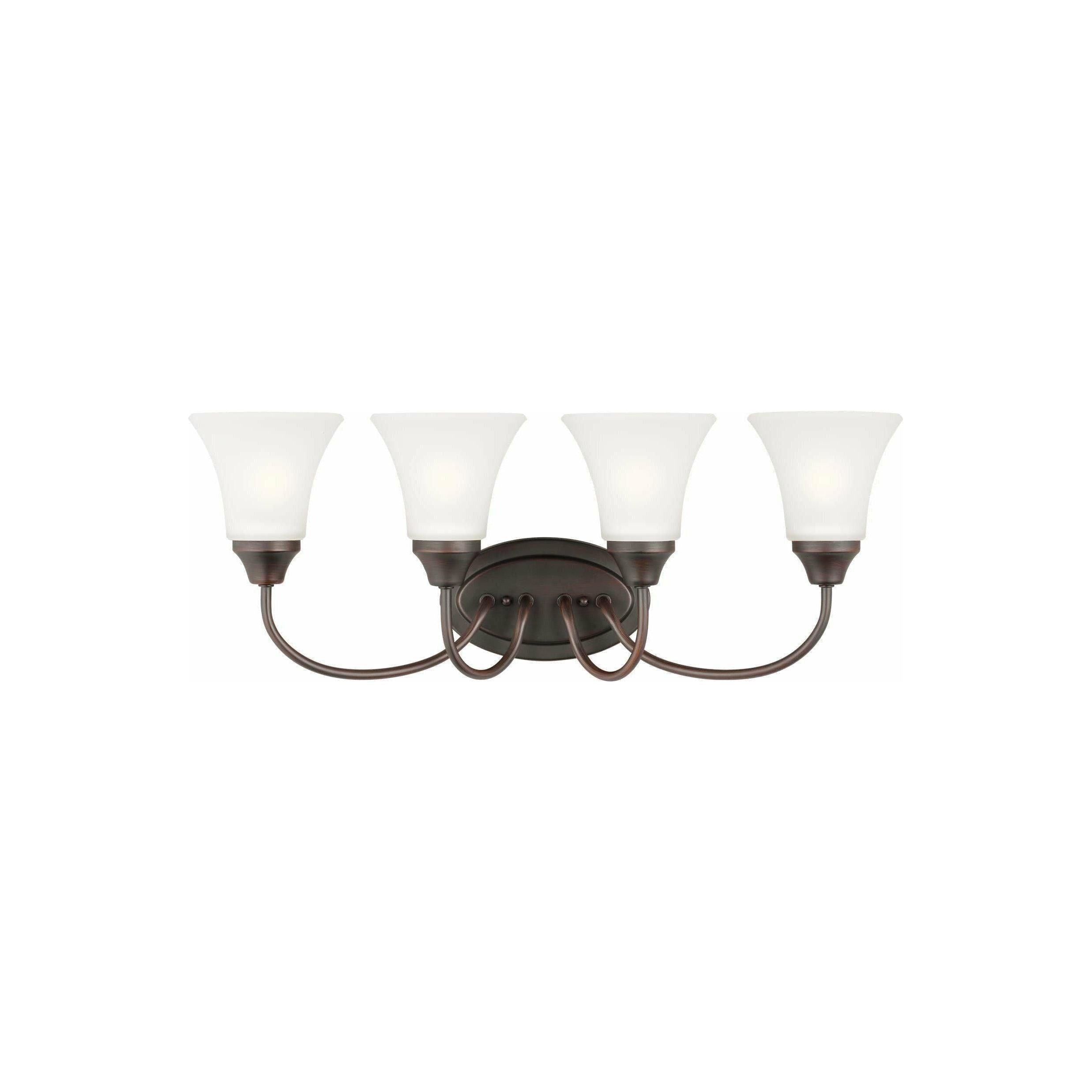 Generation Lighting - Holman 4-Light Vanity Light (with Bulbs) - Lights Canada