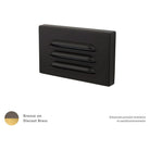 WAC Lighting - 5" 12V LED Horizontal Louvered Surface Mounted Indoor/Outdoor Step Light and Wall Light - Lights Canada