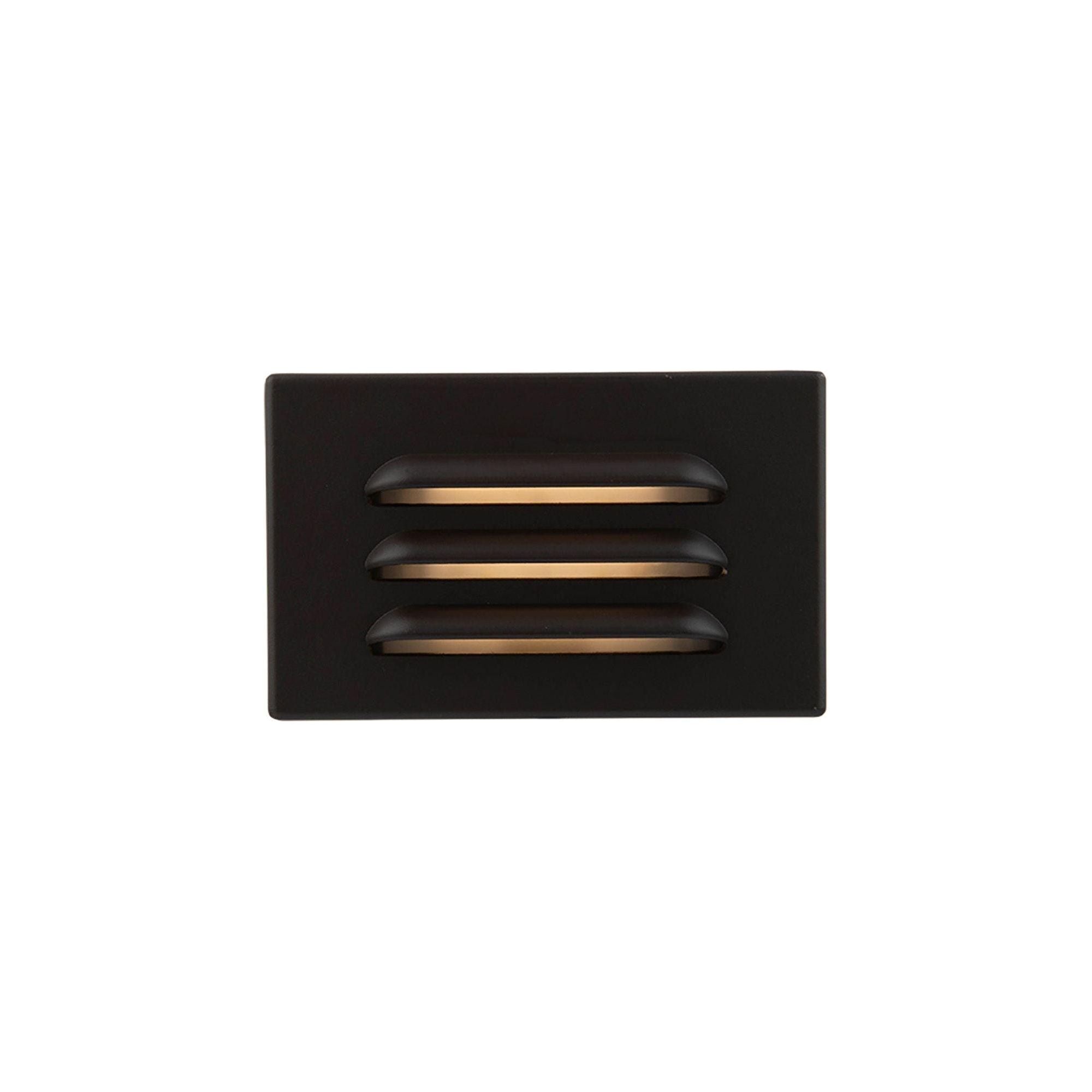 WAC Lighting - 5" 12V LED Horizontal Louvered Surface Mounted Indoor/Outdoor Step Light and Wall Light - Lights Canada