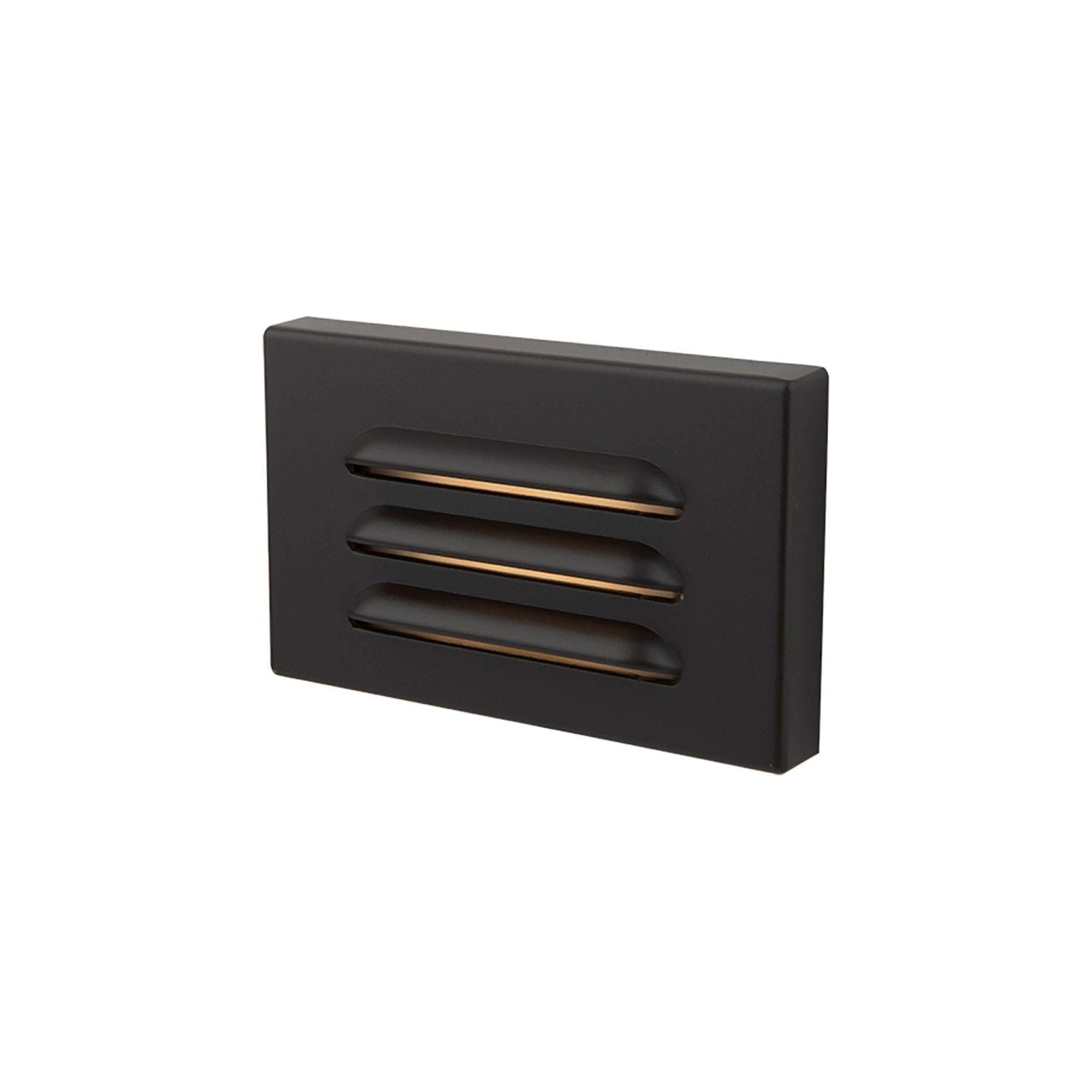 WAC Lighting - 5" 12V LED Horizontal Louvered Surface Mounted Indoor/Outdoor Step Light and Wall Light - Lights Canada