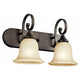 Kichler - Monroe 2-Light Vanity Light (with LED Bulbs) - Lights Canada