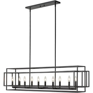 Z-Lite - Titania 10-Light Linear Suspension - Lights Canada