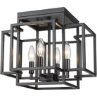 Z-Lite - Titania 4-Light Flush Mount - Lights Canada