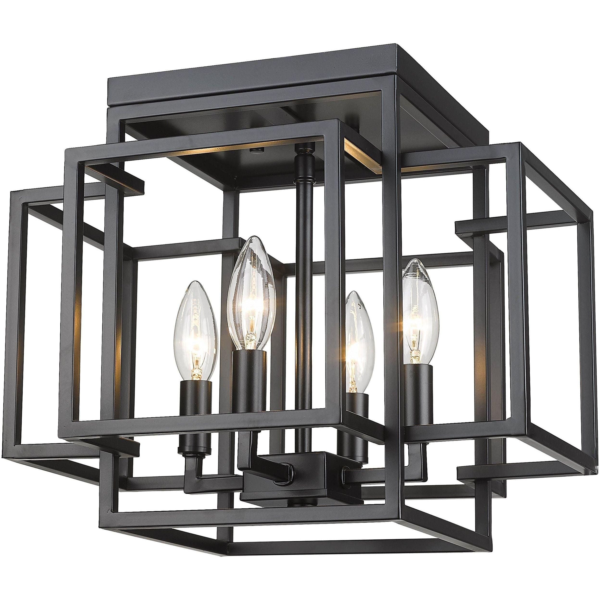Z-Lite - Titania 4-Light Flush Mount - Lights Canada