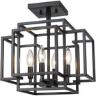 Z-Lite - Titania 4-Light Semi Flush Mount - Lights Canada