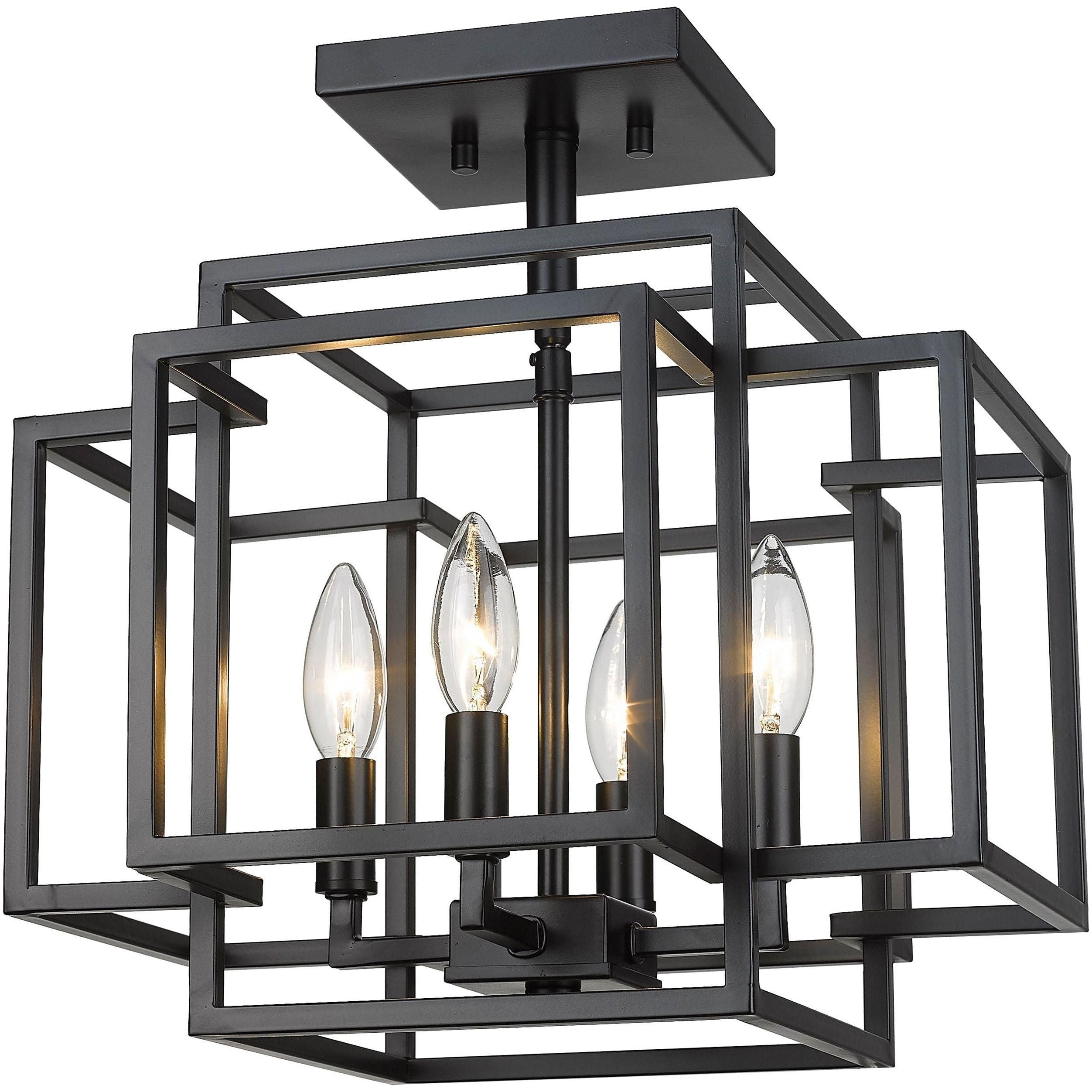 Z-Lite - Titania 4-Light Semi Flush Mount - Lights Canada