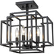 Z-Lite - Titania 4-Light Semi Flush Mount - Lights Canada