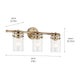 Kichler - Brinley 24" 3-Light Vanity Light - Lights Canada