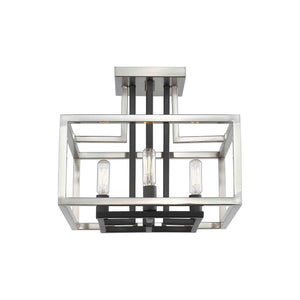 Z-Lite - Quadra Semi Flush Mount - Lights Canada