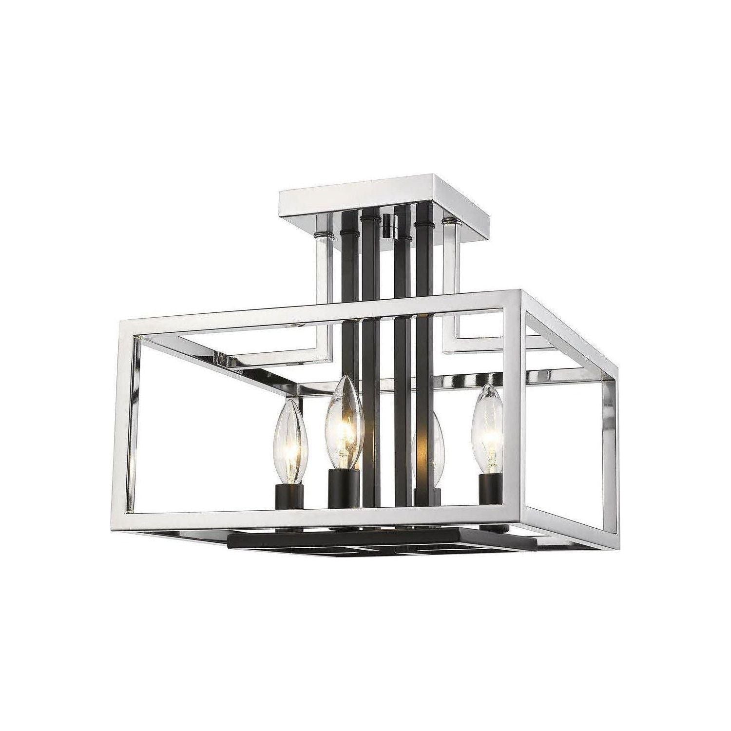 Z-Lite - Quadra Semi Flush Mount - Lights Canada