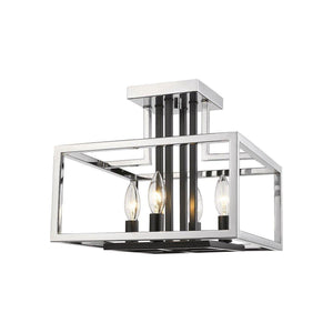 Z-Lite - Quadra Semi Flush Mount - Lights Canada