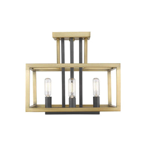 Z-Lite - Quadra Semi Flush Mount - Lights Canada