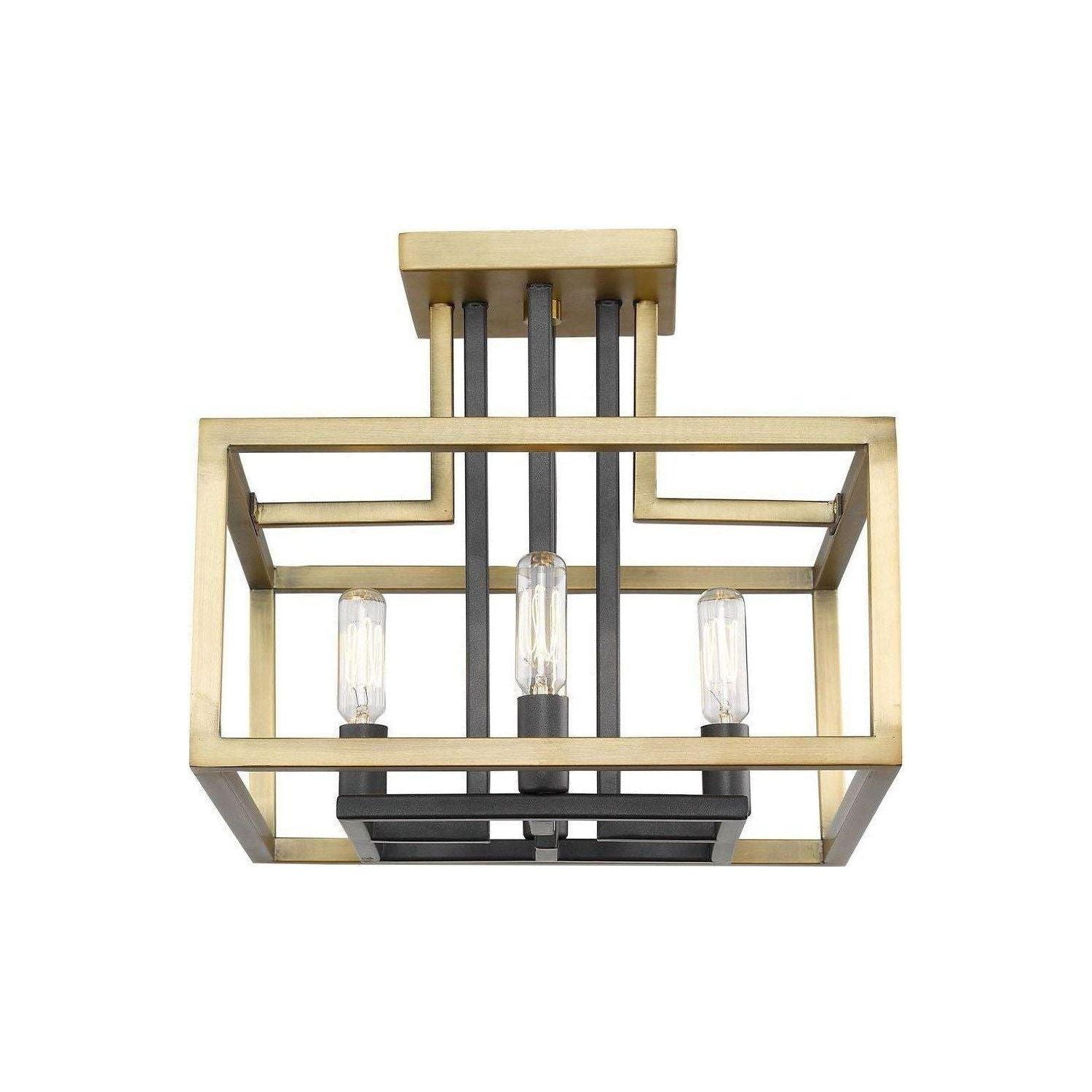 Z-Lite - Quadra Semi Flush Mount - Lights Canada
