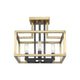 Z-Lite - Quadra Semi Flush Mount - Lights Canada