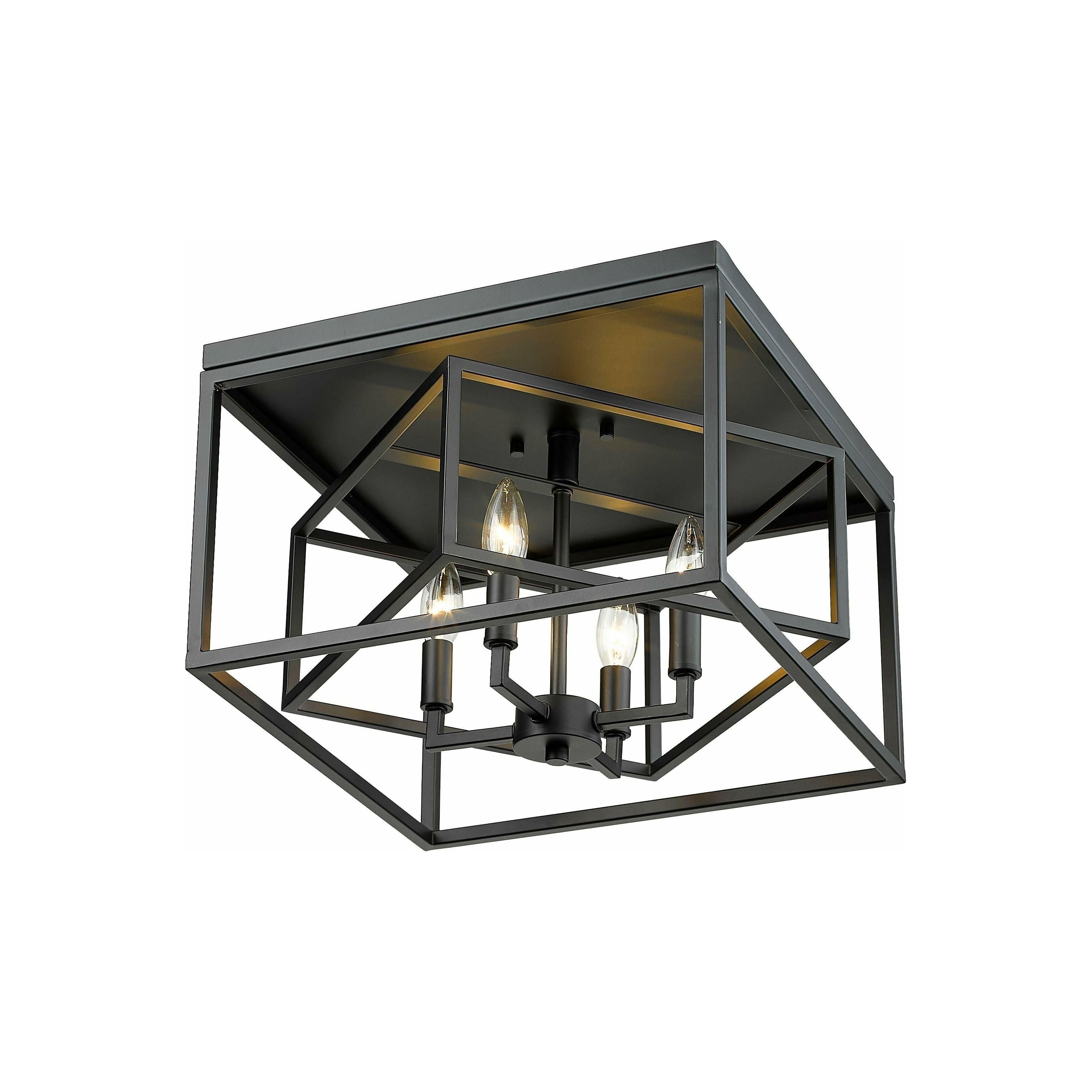 Z-Lite - Euclid 4-Light Flush Mount - Lights Canada