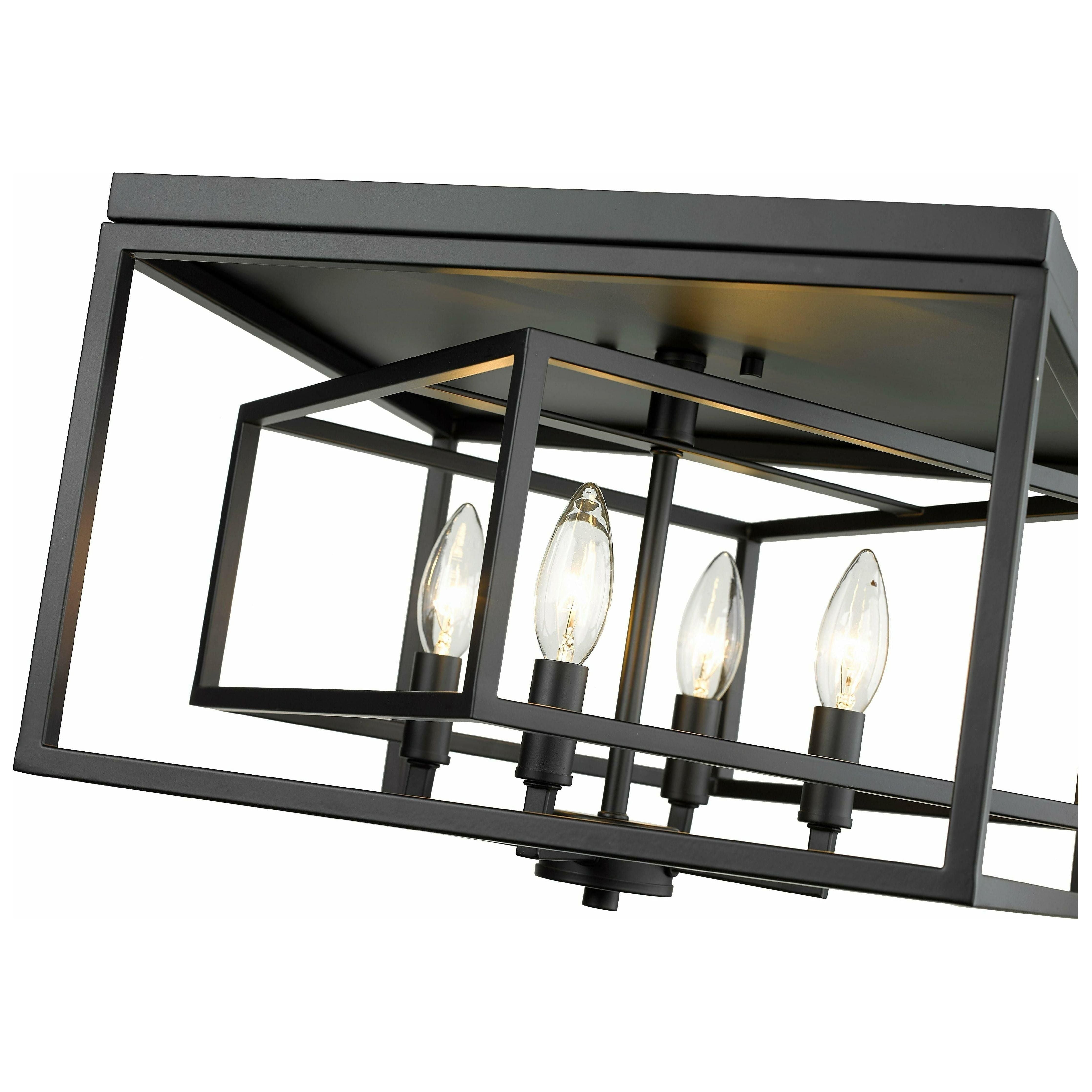 Z-Lite - Euclid 4-Light Flush Mount - Lights Canada